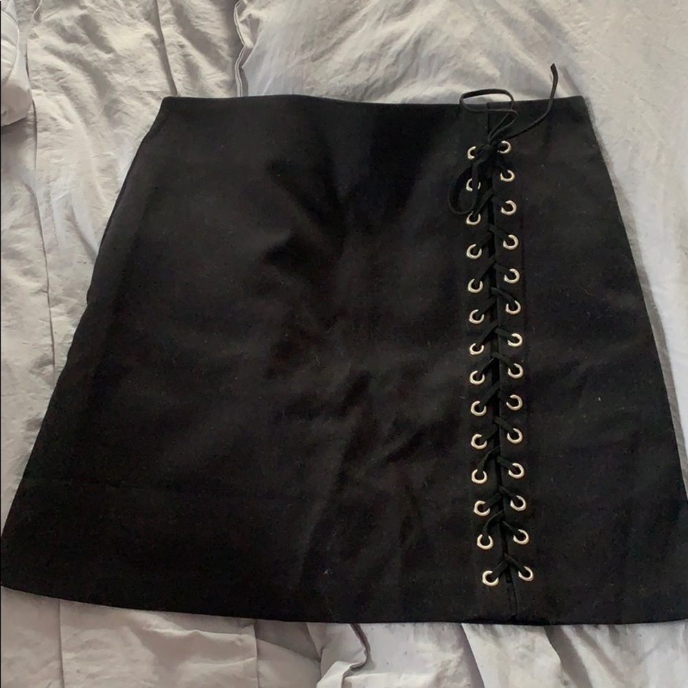 Lace up skirt